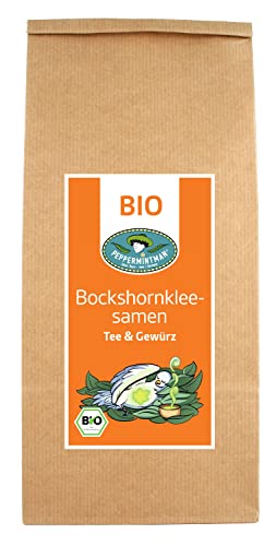 BIO Bockshornkleesamen ganz 250g - Tee & Gewürz - Bockshornklee-Saat - 100 % natürlich - PEPPERMINTMAN von PEPPERMINTMAN Oliver Neye - Jena / Germany