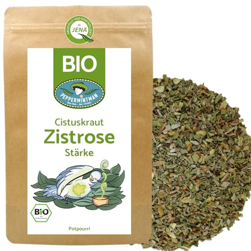 Bio Zistrosentee 100g - Heiß & Kalt für Jung & Alt - 4 Jahreszeitentee - Cistus Tee - PEPPERMINTMAN von PEPPERMINTMAN Oliver Neye - Jena / Germany