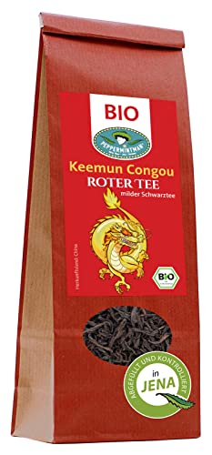 Bio Keemun Congou 500g - Roter Tee - milder Schwarztee - ein Hauch Rosenaroma & Süße - aus dem traditionellen 'Goldenen Dreieck' von einem chinesischen Familienbetrieb - PEPPERMINTMAN von PEPPERMINTMAN Oliver Neye - Jena / Germany