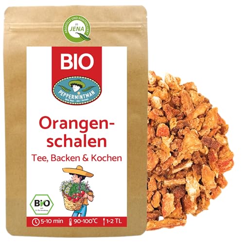 Bio Orangenschalen 300g - geschnitten und getrocknet - PEPPERMINTMAN von PEPPERMINTMAN Oliver Neye - Jena / Germany