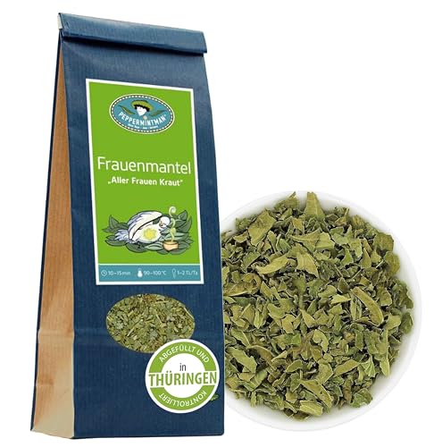 Frauenmanteltee 250g - hocharomatische Frauenmantelblätter - 'Aller Frauen Kraut' - 100% naturbelassen, Kräutertee von PEPPERMINTMAN Oliver Neye - Jena / Germany