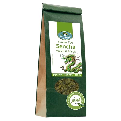 Grüner Tee Sencha, Klassischer aromatischer Grüntee für den täglichen Genuss I PeppermintMan (50, Gramm) von PEPPERMINTMAN Oliver Neye - Jena / Germany