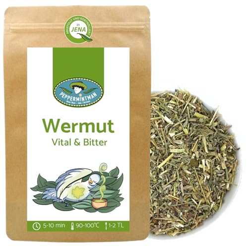 Wermutkraut geschnitten, Wermut Tee, bitterer Kräutertee, Bitterkraut, lose, Würzmittel, Beste Qualität von PeppermintMan (1000, Gramm) von PEPPERMINTMAN Oliver Neye - Jena / Germany