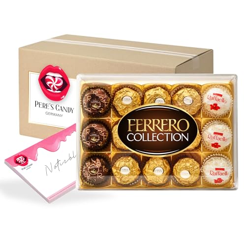 Pere's Candy® Bundle für 1 x Ferrero Collection 15er 172g + Pere's Candy Notepad DIN A7-25 Blatt von PERE’S CANDY