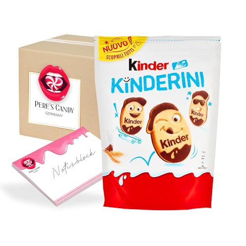 1 x Kinder Kinderini 250g Milch- und Kakao-Mürbekekse mit Geschenk von Pere's Candy von PERE’S CANDY