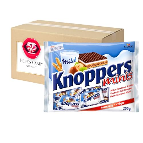 1 x Knoppers Minis im Beutel 200g Gefüllte Waffelschnitte mit Geschenk von Pere's Candy von PERE’S CANDY