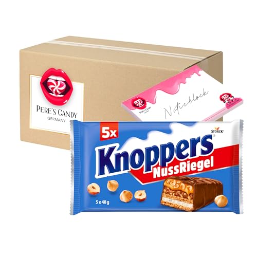 1 x 200g Knoppers Nuss Riegel 5er mit Geschenk von Pere's Candy von PERE’S CANDY