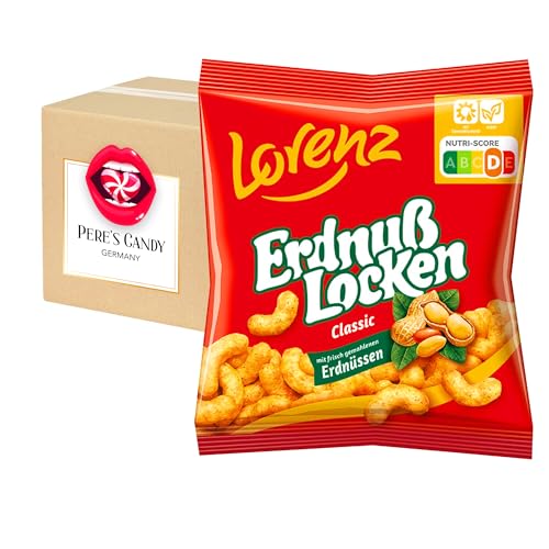 10 x 30 g Lorenz Snack Erdnuss Mais-Snack mit Geschenk von Pere's Candy von PERE’S CANDY