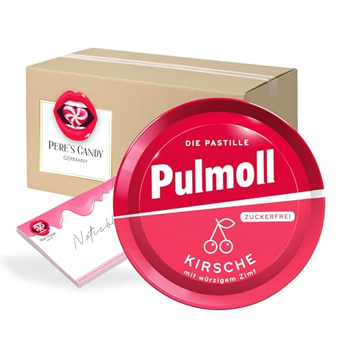 10erPack Pulmoll Kirsche ohne Zucker die Pastille 50 g mit Geschenk von Pere's Candy von PERE’S CANDY