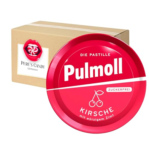 10erPack Pulmoll Kirsche ohne Zucker die Pastille 50 g mit Geschenk von Pere's Candy von PERE’S CANDY