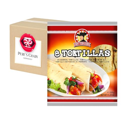2 x 320 g Don Fernando Weizen Tortillas Mexikanische Wraps aus Weizen mit Geschenk von Pere's Candy von PERE’S CANDY