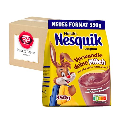 Pere's Candy® Bundle für 2 x 350 g Nestlé Nesquik Kakaopulver Nachfüllpackung + Pere's Candy Notepad DIN A7-25 Blatt von PERE’S CANDY