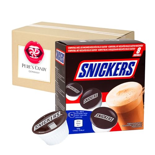 3 x 8 Kapseln Snicker Hot Chocolate mit Geschenk von Pere's Candy von PERE’S CANDY