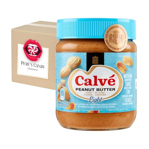 3 x Calvé - Erdnussbutter Light 350g mit Geschenk von Pere's Candy von PERE’S CANDY