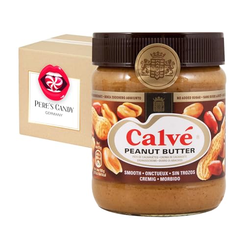 3 x Calvé - Erdnussbutter Smooth 350g mit Geschenk von Pere's Candy von PERE’S CANDY