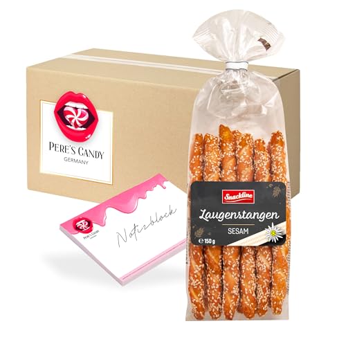 3 x Laugenstangen Sesam 150g mit Geschenk von Pere's Candy von PERE’S CANDY