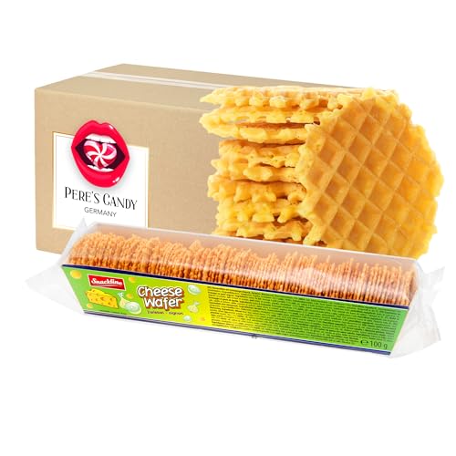 4 x Käsewaffeln Zwiebel 100g mit Geschenk von Pere's Candy von PERE’S CANDY