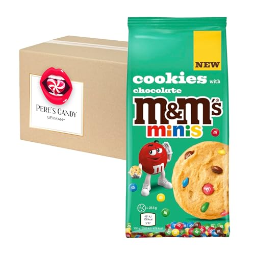 Pere's Candy® Bundle für 4 x M&Ms Cookies Minis 180g + Pere's Candy Notepad DIN A7-25 Blatt von PERE’S CANDY