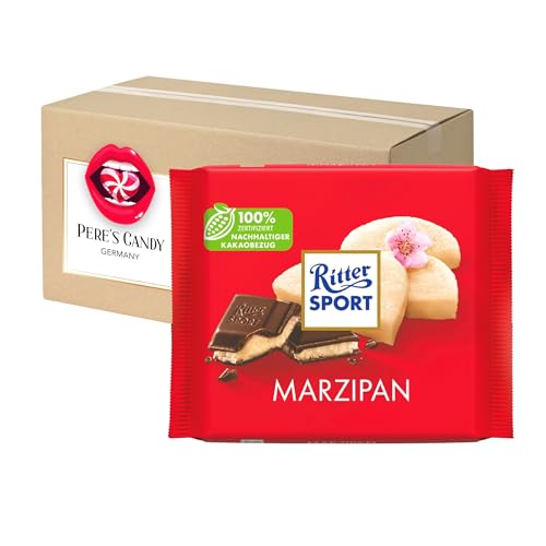 Pere's Candy® Bundle für 5 x 100g Marzipan Tafel Schokolade + Pere's Candy Notepad DIN A7-25 Blatt von PERE’S CANDY