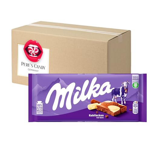 Pere's Candy® Bundle für 5 x 100g Milka Tafelschokolade Alpenmilch Happy Cows + Pere's Candy Notepad DIN A7-25 Blatt von PERE’S CANDY