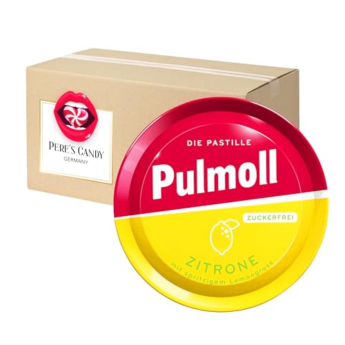 5 x 50g Pulmoll Zitrone zuckerfrei mit Geschenk von Pere's Candy von PERE’S CANDY