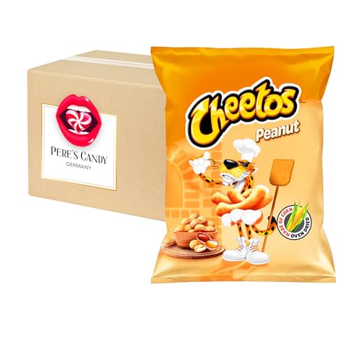 5 x Cheetos Erdnuss - Peanut Mais-Snack 43g mit Geschenk von Pere's Candy von PERE’S CANDY