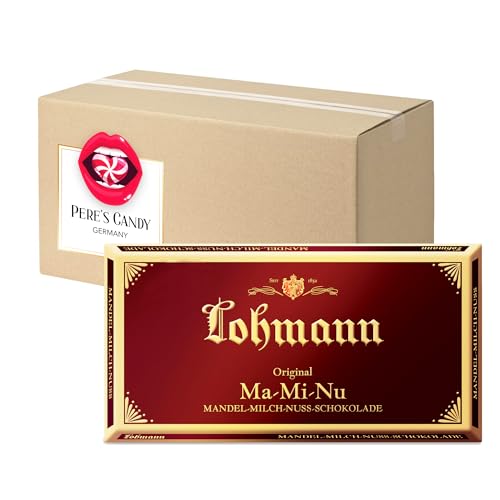 5 x Lohmann Mandel-Milch Nuss Tafel 100g mit Geschenk von Pere's Candy von PERE’S CANDY