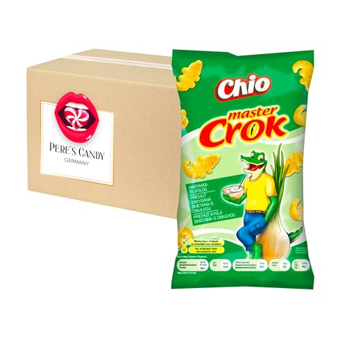 6 x Chio Master Crok Sour Creme & Onion Mais Snack 40g mit Geschenk von Pere's Candy von PERE’S CANDY