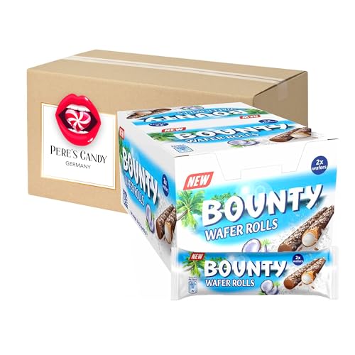 Bounty Wafer Rolls 12x22,5g mit Geschenk von Pere's Candy von PERE’S CANDY