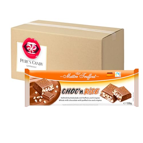 Choc´n Rice Vollmilchschokolade Puffreis 150g mit Geschenk von Pere's Candy von PERE’S CANDY