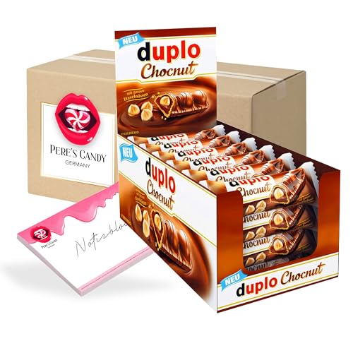 Pere's Candy® Bundle für Duplo Chocnut 24 x 26g + Pere's Candy Notepad DIN A7-25 Blatt von PERE’S CANDY