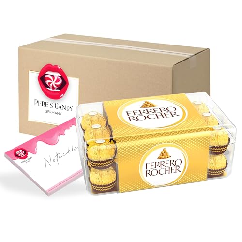 Pere's Candy® Bundle für Ferrero Rocher 30er 375g + Pere's Candy Notepad DIN A7-25 Blatt von PERE’S CANDY