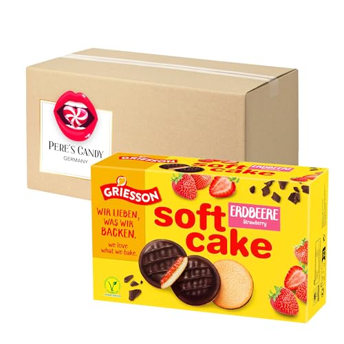 Pere's Candy® Bundle für Griesson Soft Cake Erdbeere 3 x 300g + Pere's Candy Notepad DIN A7-25 Blatt von PERE’S CANDY