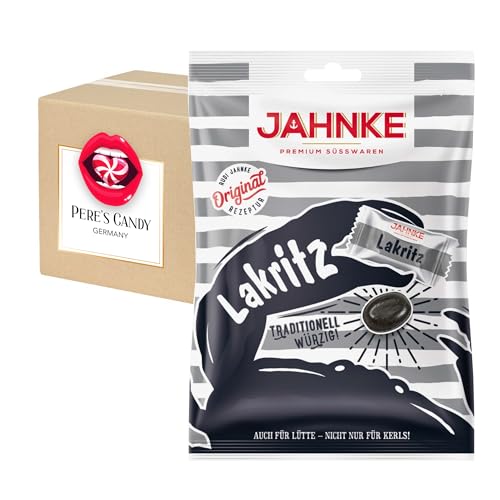 Pere's Candy® Bundle für Jahnke Lakritz Bonbon 14 x 125g + Pere's Candy Notepad DIN A7-25 Blatt von PERE’S CANDY