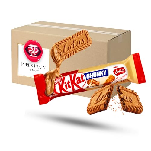 KitKat Chunky Lotus Biscoff White 24x42g mit Geschenk von Pere's Candy von PERE’S CANDY