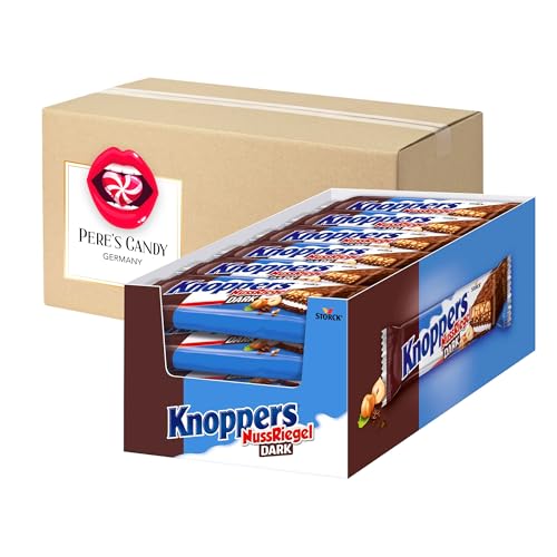 Knoppers Dark Nuss Riegel 24x40g mit Geschenk von Pere's Candy von PERE’S CANDY