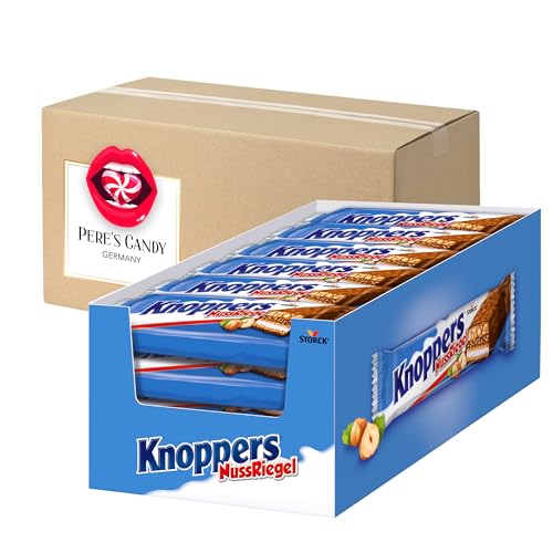 Knoppers NussRiegel 24x40g mit Geschenk von Pere's Candy von PERE’S CANDY