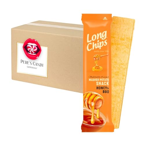 Long Chips Honey & BBQ 20 x 75g von Pere's Candy® Box mit Geschenk von PERE’S CANDY