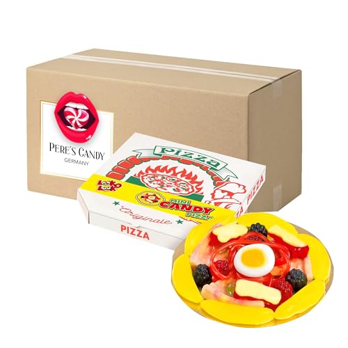 Pere's Candy® Bundle für Look-O-Look Candy Pizza Mini 85g + Pere's Candy Notepad DIN A7-25 Blatt von PERE’S CANDY