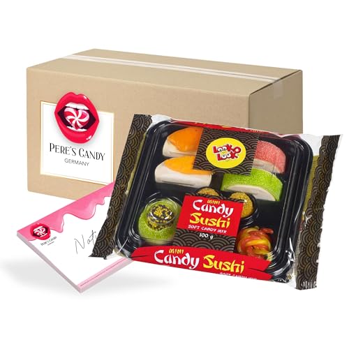 Pere's Candy Bundle für Look-O-Look Sushi Mini 100g + Pere's Candy Notepad DIN A7-25 Blatt von PERE’S CANDY