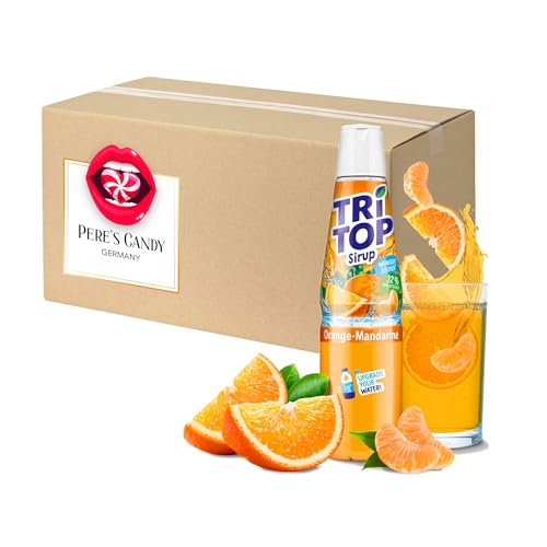 Mandarine Orange TRi TOP Getränkesirup 600ml Sirup für Erfrischungsgetränk mit Geschenk von Pere's Candy von PERE’S CANDY