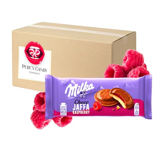 Pere's Candy® Bundle für Milka Choco Jaffa Himbeer 3 x 147g + Pere's Candy Notepad DIN A7-25 Blatt von PERE’S CANDY