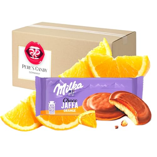 Pere's Candy® Bundle für Milka Choco Jaffa Orange 3 x 147g + Pere's Candy Notepad DIN A7-25 Blatt von PERE’S CANDY