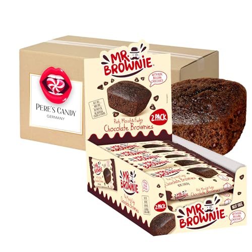 Pere's Candy® Bundle für Mr. Brownie Chocolate Brownies 12 x 50g + Pere's Candy Notepad DIN A7-25 Blatt von PERE’S CANDY