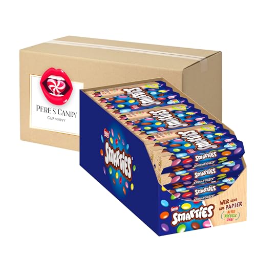 Nestlé Smarties Multipack Hexagon Roll Pack of 12 (12x 4x34g) mit Geschenk von Pere's Candy von PERE’S CANDY