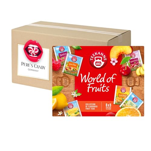 Pere's Candy® Bundle für Teekanne World of Fruits Collection Box 6 x 5 Beutel Früchtetee + Pere's Candy Geschenk von PERE’S CANDY