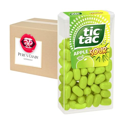 Tic Tac Apple Sour 24x18g mit Geschenk von Pere's Candy von PERE’S CANDY