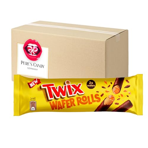 Pere's Candy® Bundle für Twix Wafer Rolls 12 x 22,5g + Pere's Candy Notepad DIN A7-25 Blatt von PERE’S CANDY