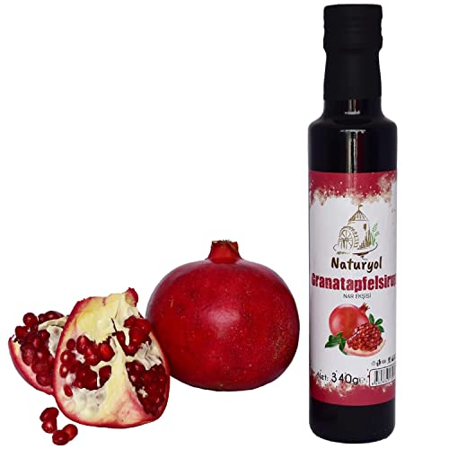 Granatapfelsoße 340g | Natürliches Salatdressing aus Granatapfel Extrakt | Ohne Zusatzstoffe & Konservierungsstoffe - Vegan | Naturyol | Nar Eksisi von PERGAMO Natural Flavor