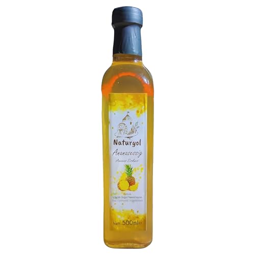 Naturyol Ananasessig Hausgemacht 500 ml - Feiner Essig aus handverlesenen - Hausgemacht/Original (Ananas-Essig) von PERGAMO Natural Flavor